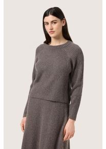 Soaked in Luxury Strickpullover Gerade Passform grey