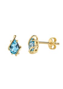 Diamonds by Ellen K. Fascination by Ellen K. Ohrstecker 375/- Gelbgold glanz Blautopas