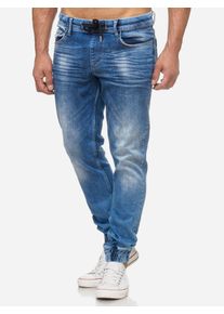 Tazzio Herren Jeans Regular Fit im Jogger-Stil
