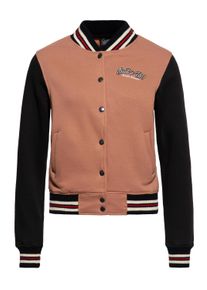 Queen Kerosin Damen College Jacke Built it up! latte macchiato