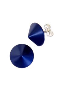 DeMarie Ohrstecker Metall eloxiertes Aluminium Matt/Glanz Blau
