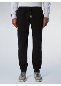 North Sails Jogginghose Scuba Stoff mit Rei&szlig;verschlusstasche