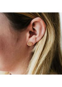 JULIE JULSEN Ohrstecker 925/- Sterling Silber vergoldet Lebensbaum