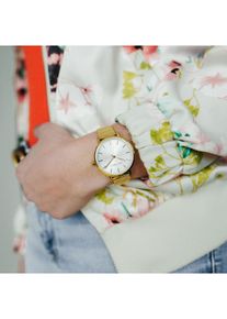 JULIE JULSEN Damenuhr Edelstahl goldfarben Basic Line