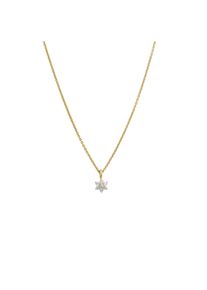 Lyomi Anh&auml;nger mit Kette 585/- Gelbgold 7 synth. Diam. 0,13ct.