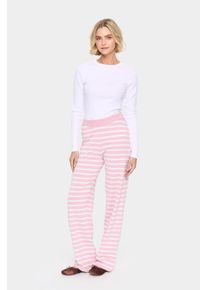 Saint Tropez Casual Hose Gerade Passform Pink Nectar/Ice Mel Stripe pink