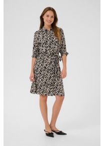 Kaffe Kleid KAdina Regular fit black offwhite