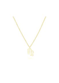 Beka & Bell BEKA&BELL Anh&auml;nger mit Kette 925-Sterling Silber vergoldet Gl&auml;nzend 42cm Jungfrau