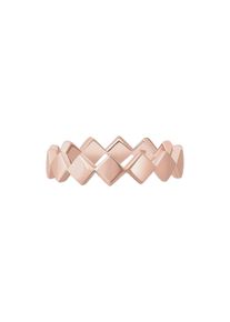 CAI Ring 925 Sterling Silber ros&eacute; vergoldet Rauten