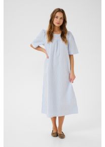 Culture Kleid Oversize fit Serenity/White Stripe blue white