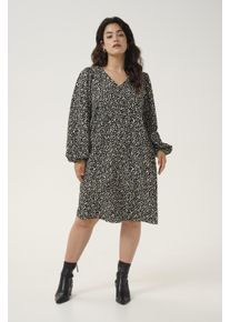 Kaffe Kleid A-shape black multi