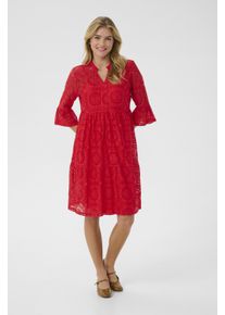 Cream A-Linienkleid Hohe Risiko Rot red