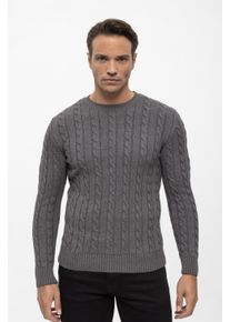 Pullover Pullover Mit Rundhalsausschnitt Aus Kabelstrick