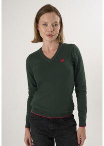 Pullover V-Ausschnitt-Strickpullover