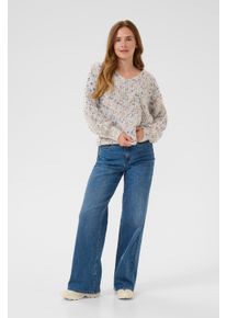 Kaffe Strickpullover KAeira Strickpullover Loose fit grey