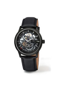 Jean Marcel Herren Armbanduhr Edelstahl geschw&auml;rzt Satiniert 24,5cm