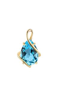 Diamonds by Ellen K. Fascination by Ellen K. Anh&auml;nger 375/- Gelbgold glanz Blautopas