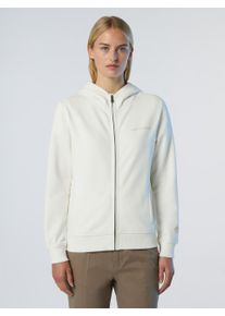 North Sails Kapuzenpullover mit durchgehendem Rei&szlig;verschluss Mit tonalem Logo