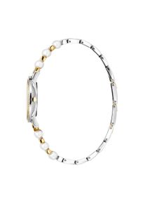 JULIE JULSEN Damenuhr Edelstahl bicolor mit synth. Perlen wei&szlig;