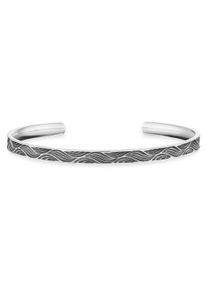 CAI Armreif 925/- Sterling Silber oxidiert Wellen