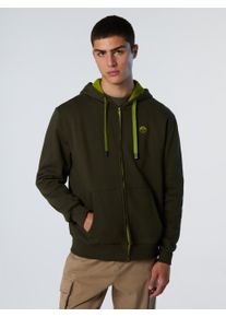 North Sails Kapuzenpullover Durchgehender Rei&szlig;verschluss mit gesticktem Logo