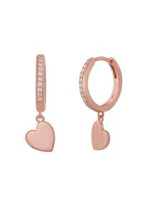 CAI Creole 925 Sterling Silber ros&eacute; vergoldet Herz Zirkonia