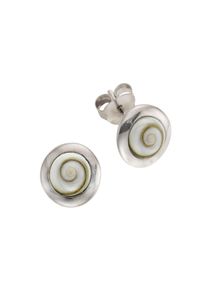 ZEEme Pearls Ohrringe Silber 925 rhodiniert mit wei&szlig;er Muschel