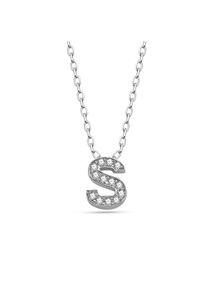 dKeniz Anh&auml;nger mit Kette Buchstabe S 925/- Sterling Silber