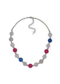 Steuer Modeschmuck Kette Metall Gl&auml;nzend Achat Kristall