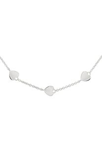 CAI Halskette 925 Sterling Silber rhodiniert Herzen
