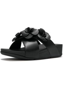 fitflop Lulu Flower Polyurethan Damen Sandalen in Schwarz