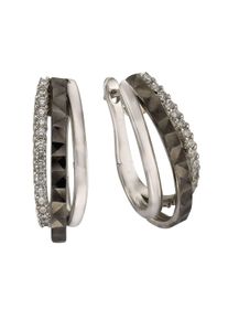 Celesta Silber Ohrringe Silber 925 rhodiniert mit Zirkonia wei&szlig;