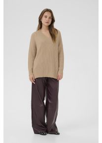 Culture Strickpullover CUolivia Strickpullover Oversize fit beige