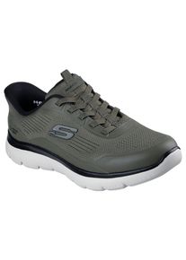 Skechers Summits Leyter Textil Herren Sneakers Oliv/Schwarz