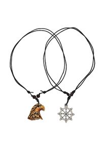 Steuer Modeschmuck Anh&auml;nger mit Kette Adler Steuerrad Textilband schwarz