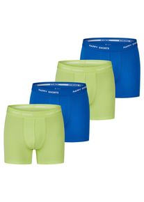 Happy Shorts Herren Retro Boxer Neon 4-Pack Retroshorts, Vintage Boxer,