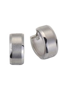 ZEEme Stainless Steel Klappcreolen Edelstahl matt &Oslash; 16mm