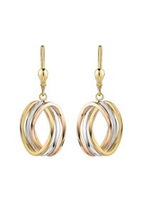 Diamonds by Ellen K. Fascination by Ellen K. Ohrh&auml;nger 375/- Gelbgold 3-farbig oval
