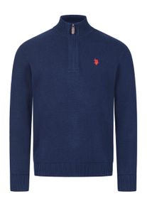 U.S. Polo Assn. Herren Troyer Pullover USLogaan aus 100 % Baumwolle