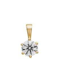 Lyomi Anh&auml;nger 585/- Gelbgold 1 synth. Diam. 0,75 ct.