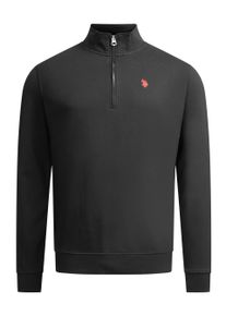 U.S. Polo Assn. Herren Half-Zip Pullover USJaaspa aus Baumwoll-Viskose-Mix