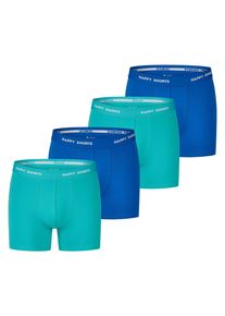 Happy Shorts Herren Retro Boxer Neon 4-Pack Retroshorts, Vintage Boxer,