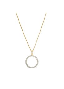 Lyomi Anh&auml;nger 585/- Gelbgold Kreis 25 synth. Diam. 0,68ct.