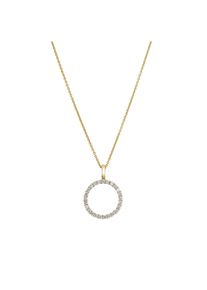 Lyomi Anh&auml;nger 585/- Gelbgold Kreis 25 synth. Diam. 0,51ct.
