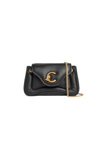 Coccinelle C-Me Fluffy Handtasche Puffy Glattes Leder