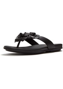 fitflop Gracie Flower Leder Damen Badeschuhe Schwarz
