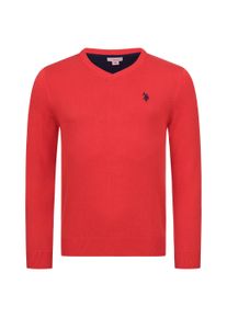U.S. Polo Assn. Herren V-Neck Pullover Classic Fit aus Baumwollmix
