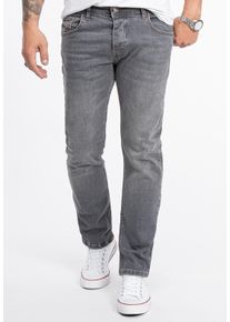 Rock Creek Jeans Straight Leg Grau