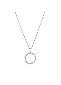 Lyomi Anh&auml;nger 585/- Wei&szlig;gold Kreis 25 synth. Diam. 0,51ct.