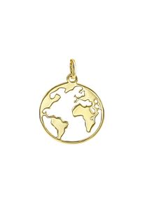 OROLINO Anh&auml;nger 375 Gold mit Weltkugel-Motiv